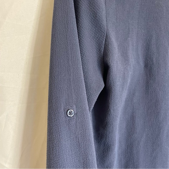 APT 9 Women’s Blue Long Sleeve Button Down Tie Front Size XS - Picture 12 of 12